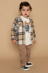 Camisa Infantil Menino Xadrez Marrom — foto 3