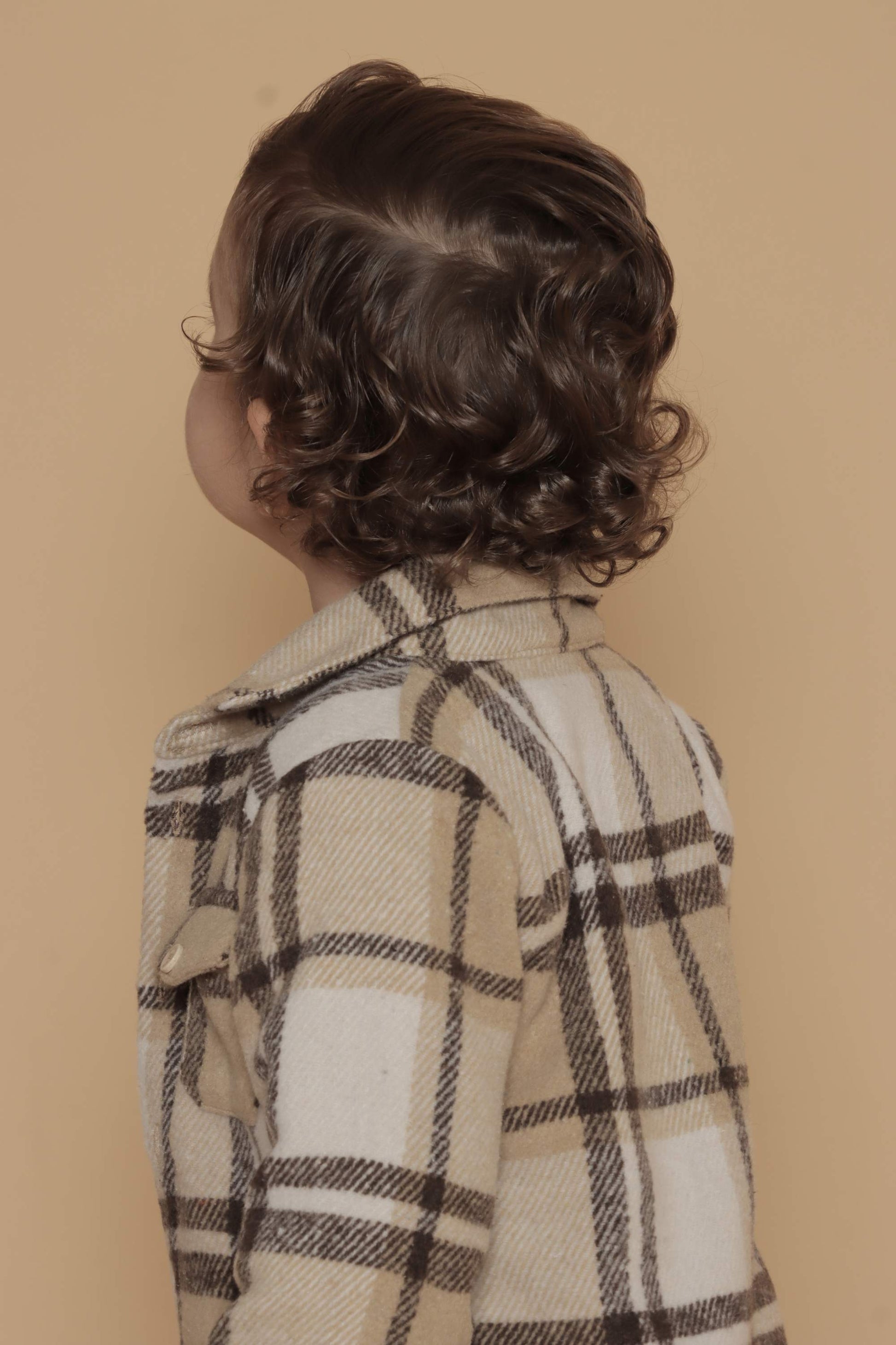 Camisa Infantil Menino Xadrez Marrom — foto 4
