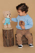 Malha em Tricot Infantil Ursinho Azul para Meninos — foto 1