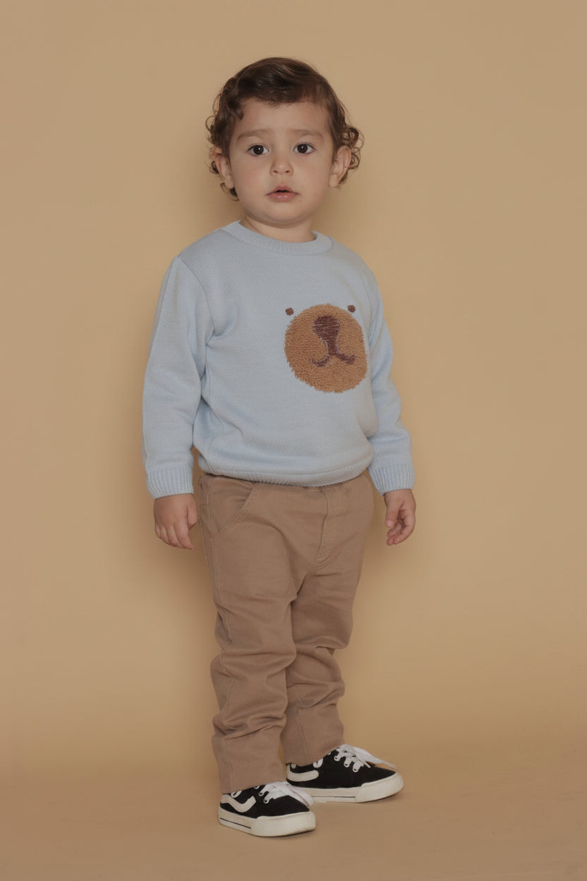 Malha em Tricot Infantil Ursinho Azul para Meninos — foto 5