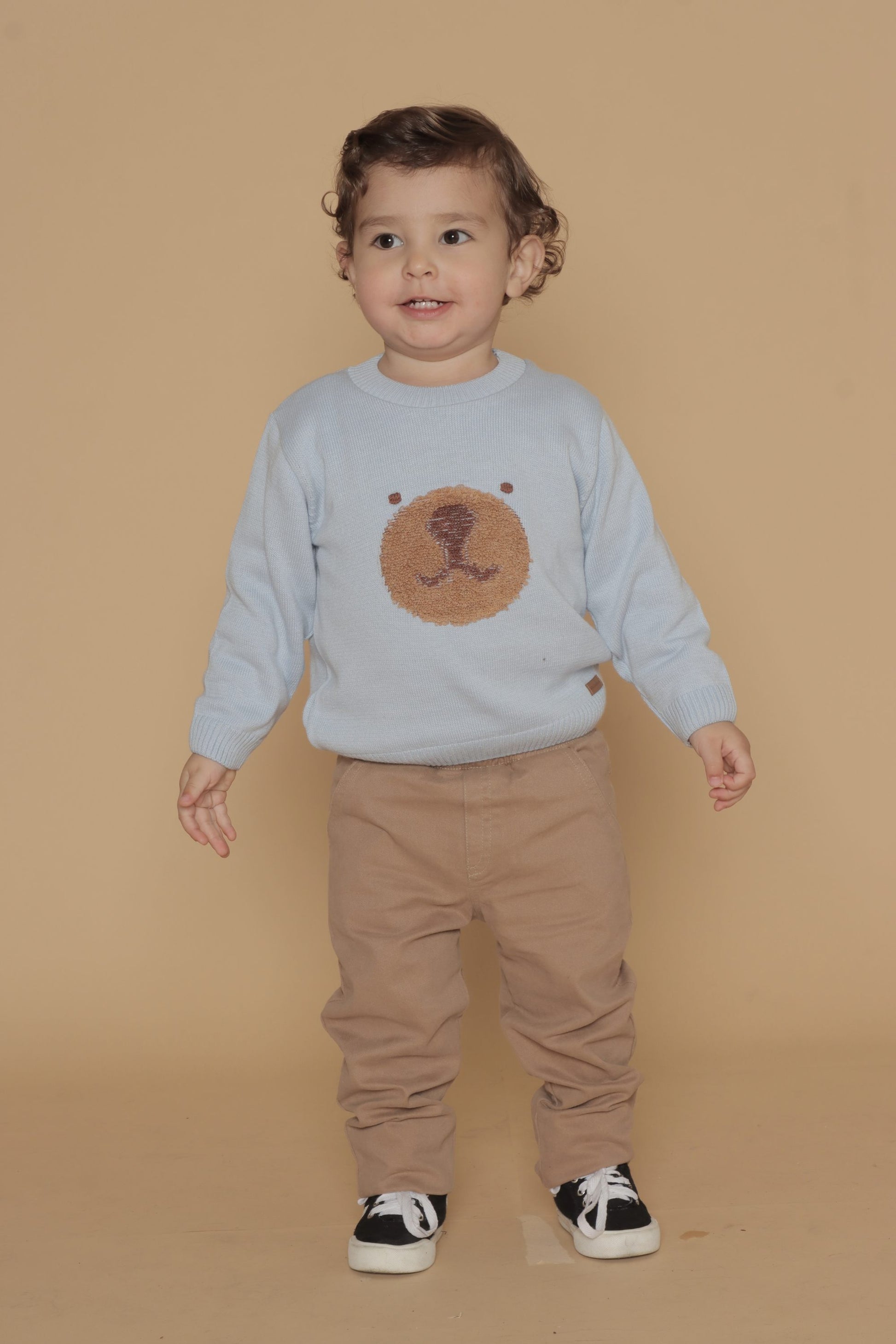 Malha em Tricot Infantil Ursinho Azul para Meninos — foto 2