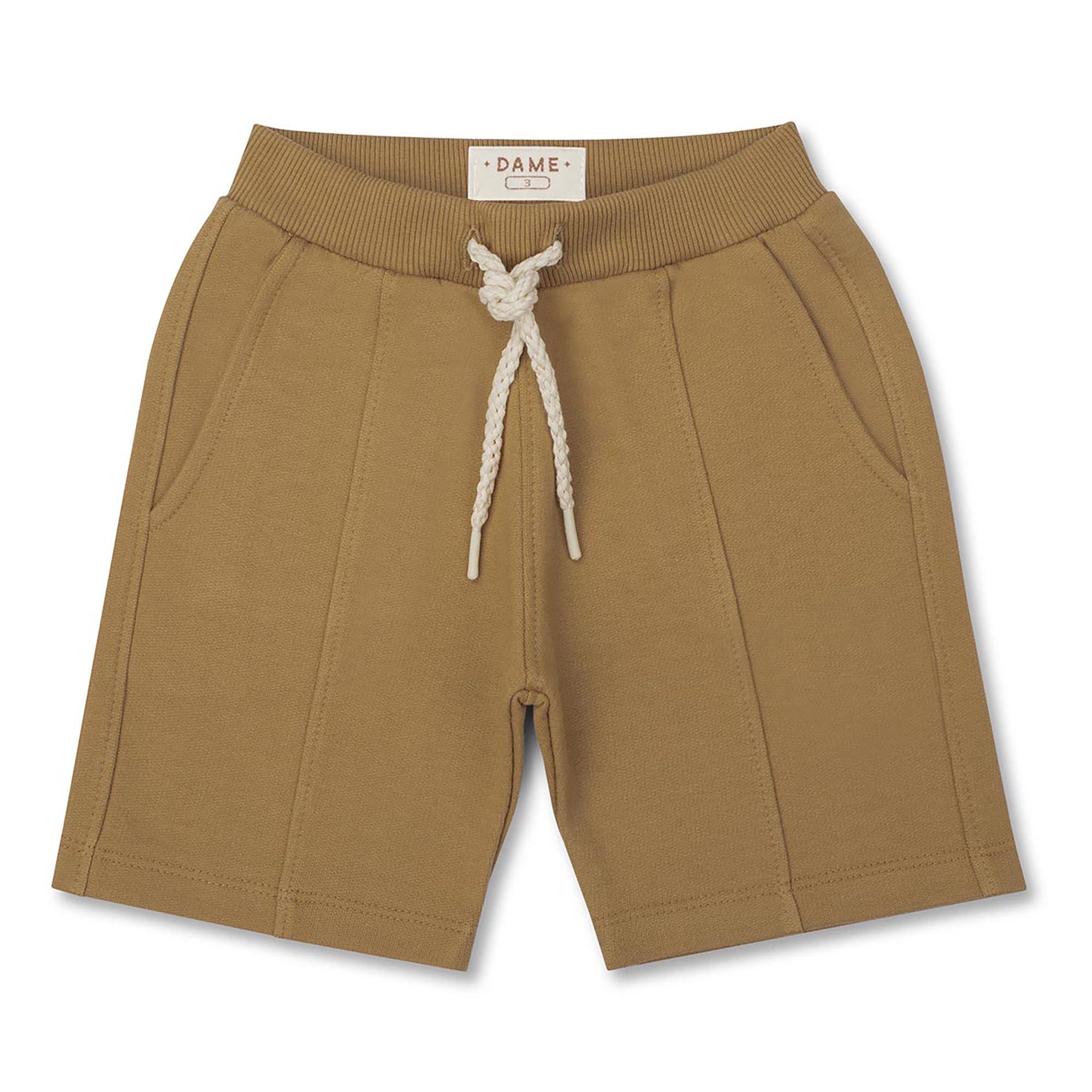 Bermuda Moletom Básica Infantil Ocre