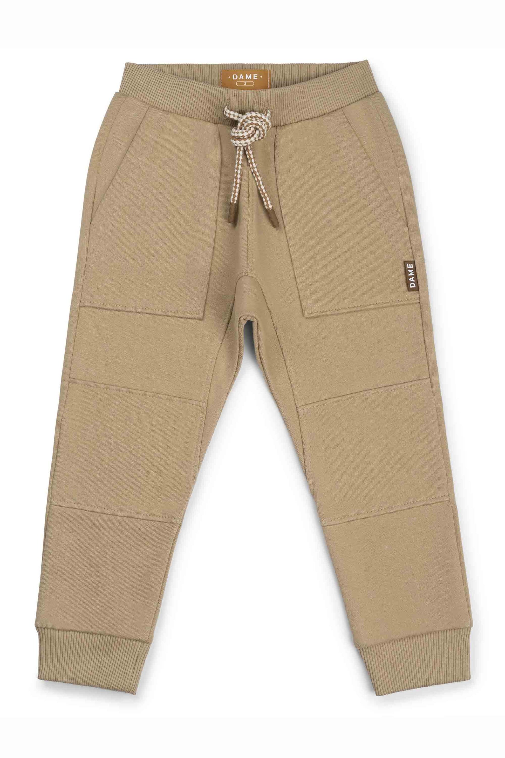 Calça de Moletom Infantil Color Bege — foto 1