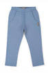 Calça Infantil Moletom Jogger Azul Denim — foto 1