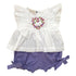 Conjunto Bata Floral e Shorts Lilás — foto 1