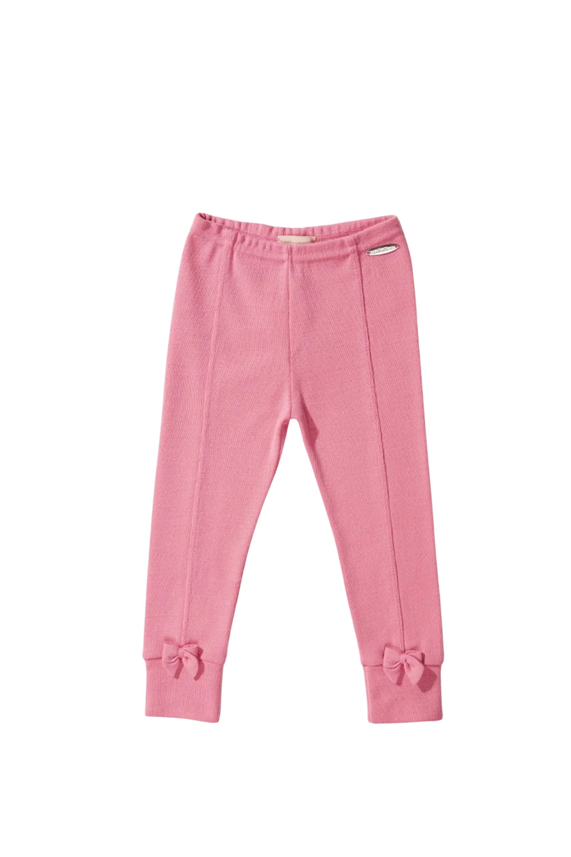 Calça Legging Infantil Tricot Rosa Soft Estilo Montaria — foto 1