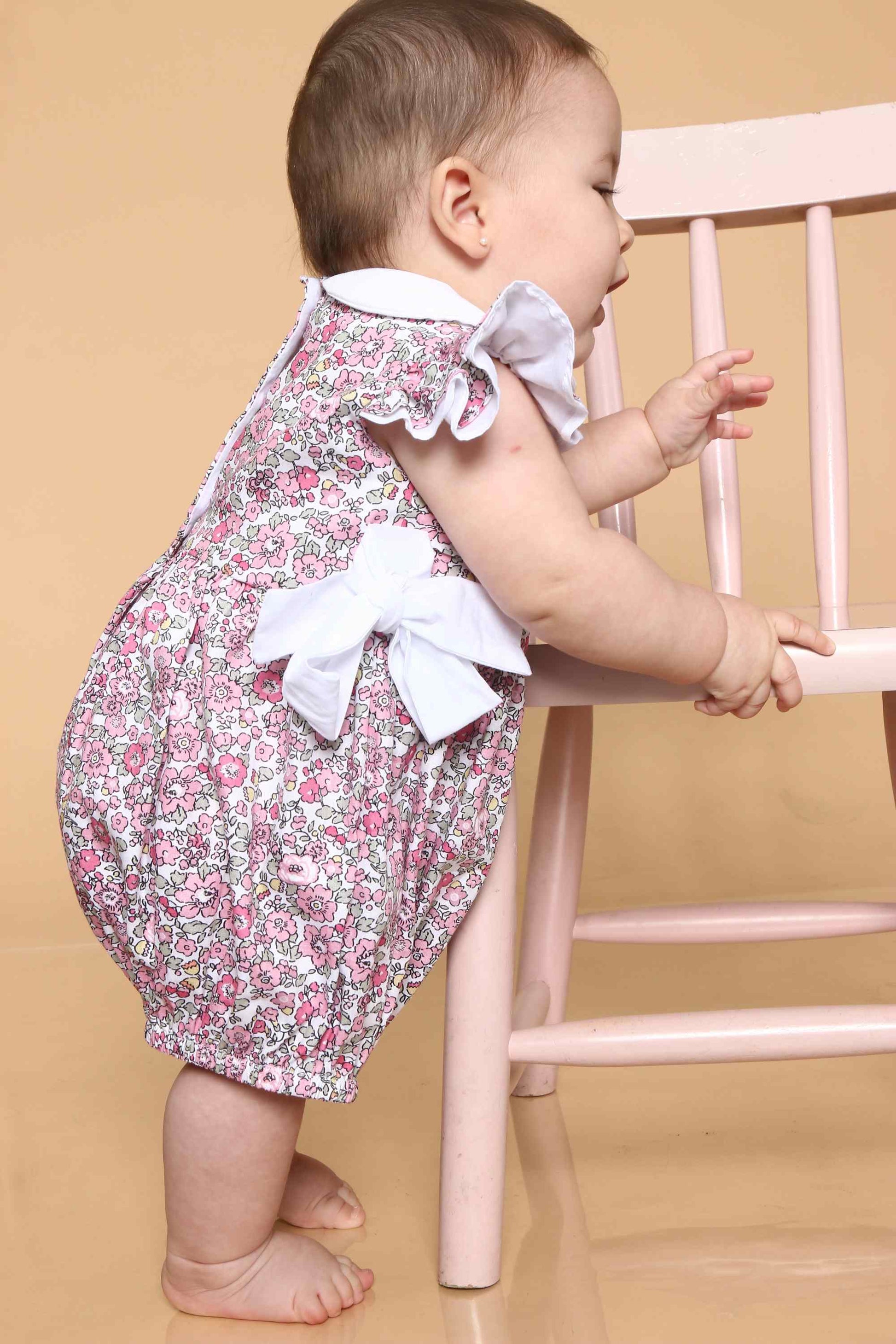 Romper Bebê Menina Floral Rosa — foto 4