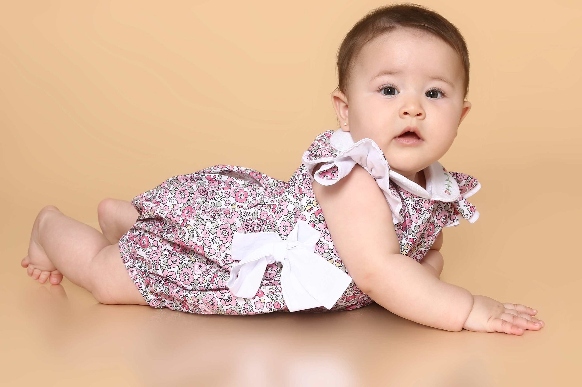 Romper Bebê Menina Floral Rosa — foto 3