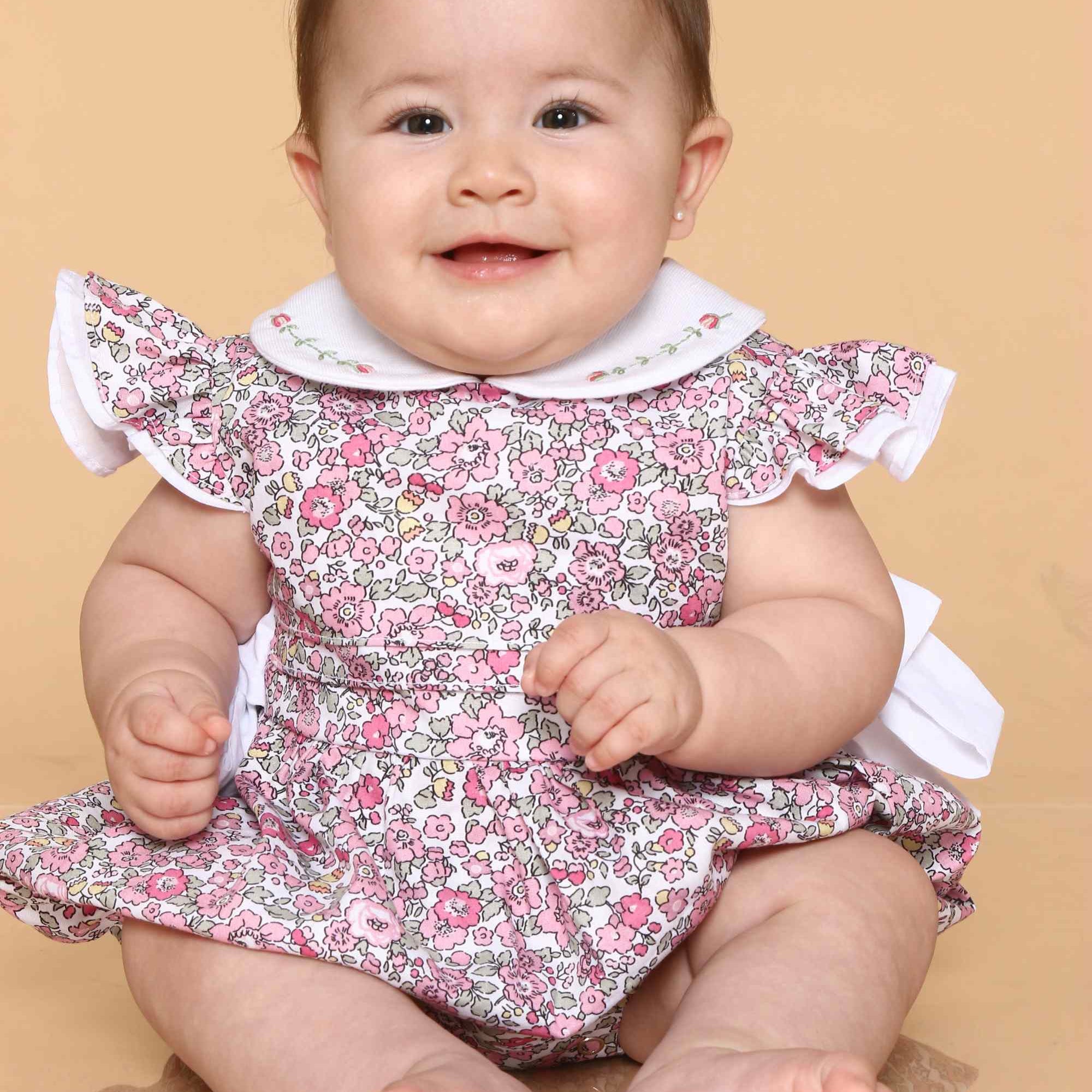 Romper Bebê Menina Floral Rosa — foto 1