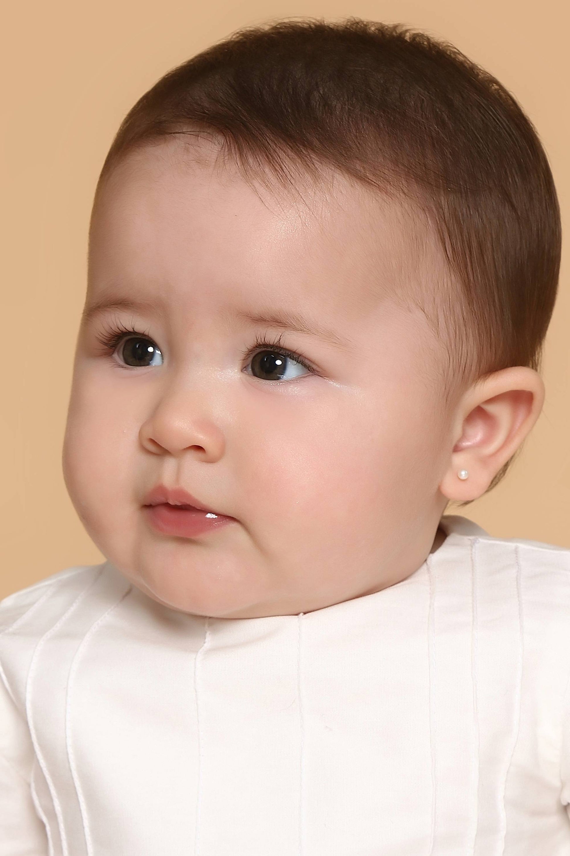 Vestido Bebê Barra Renda Branco