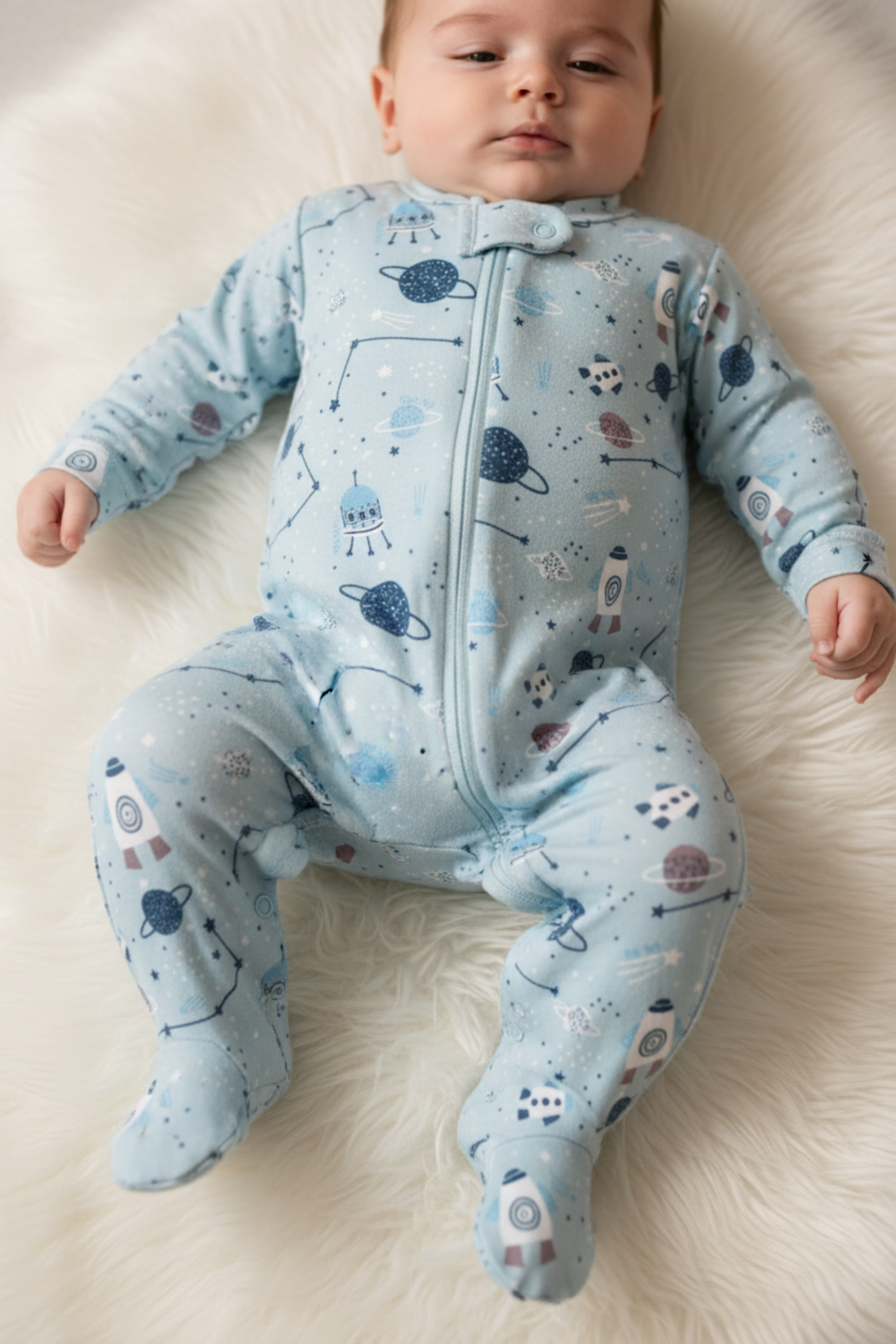 Macacão Plush Bebê Menino Zíper — foto 1
