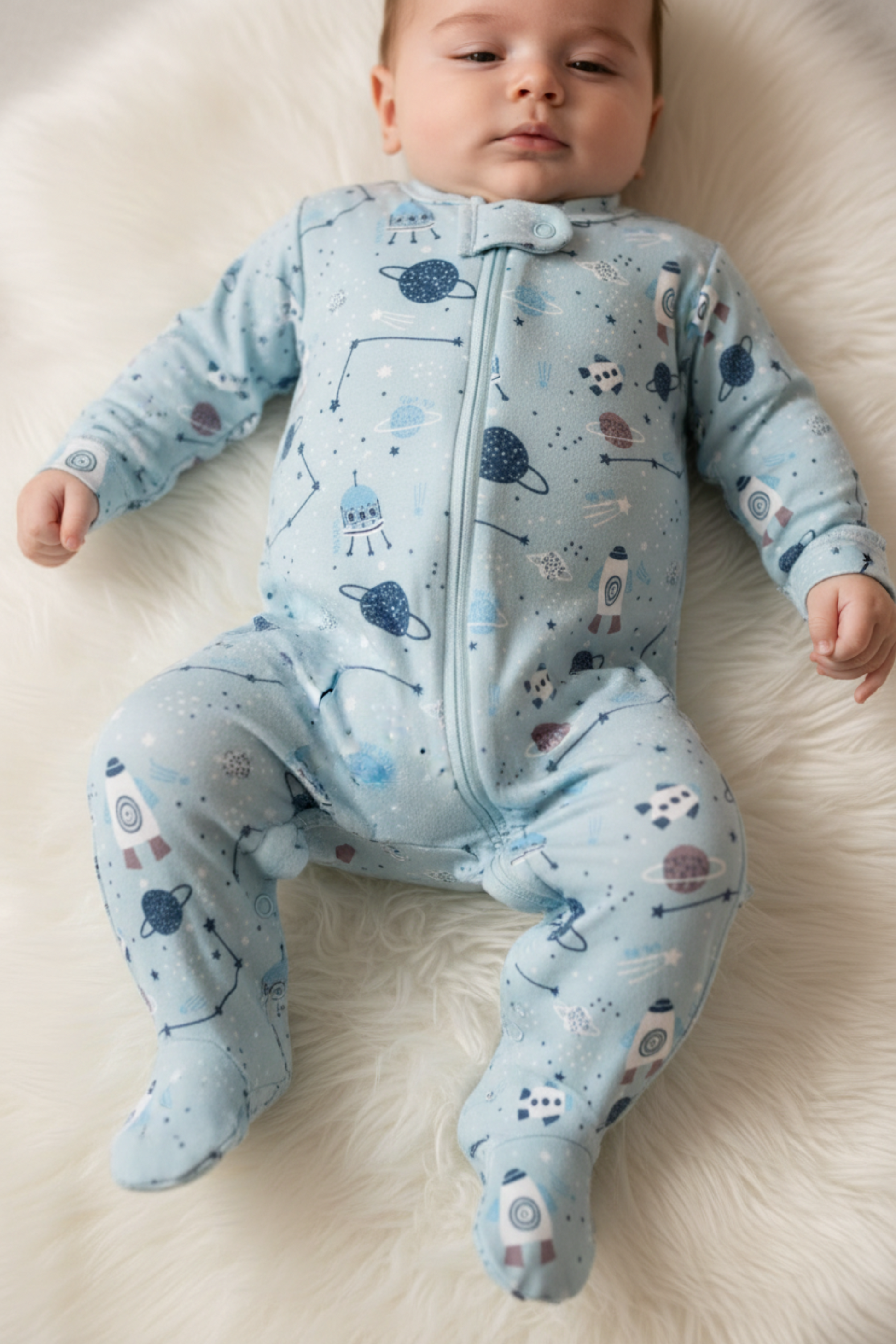 Macacão Plush Bebê Menino Zíper — foto 1