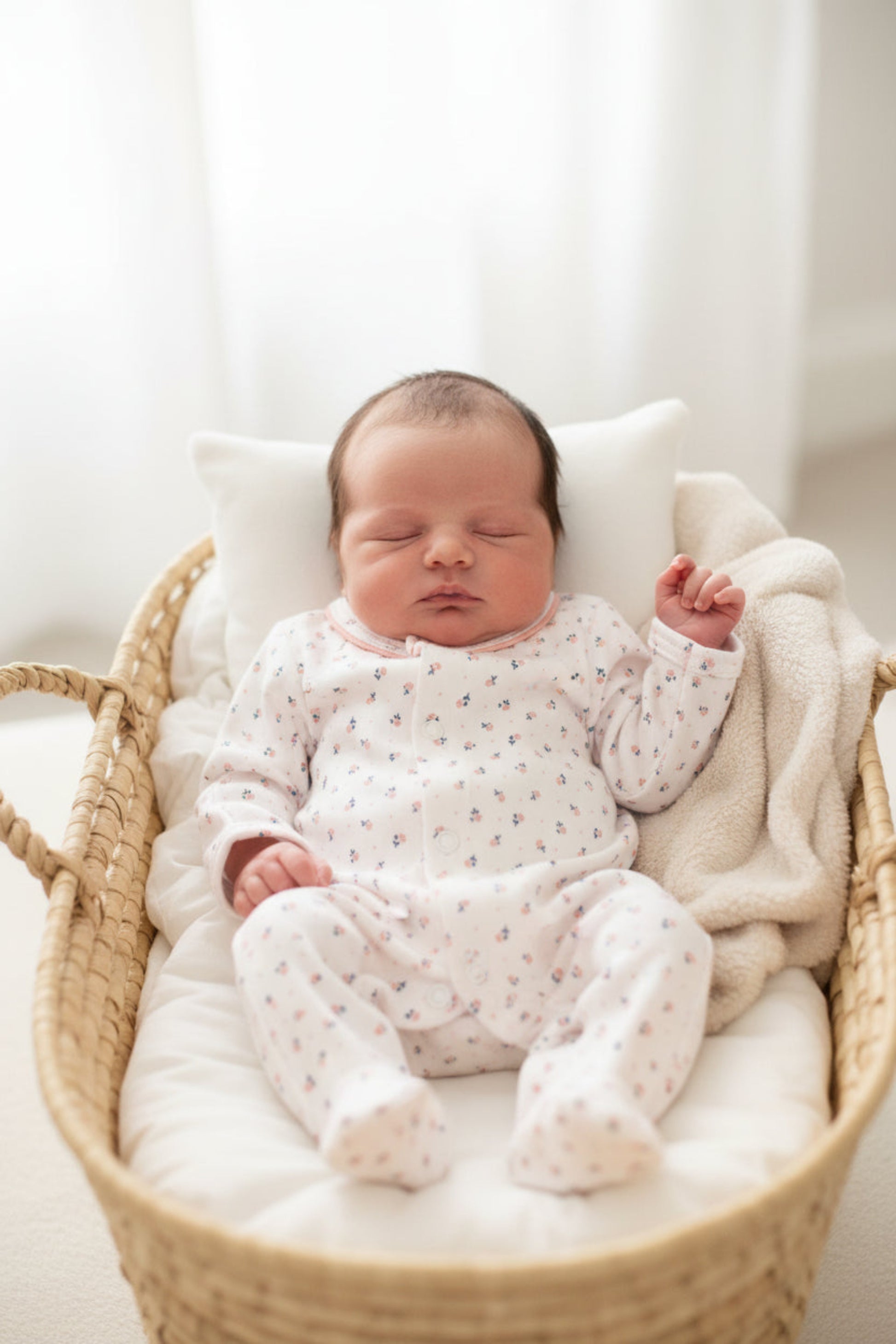 Macacão para Bebê Prematuro em Algodão Egípcio Estampa Margaridas — foto 1