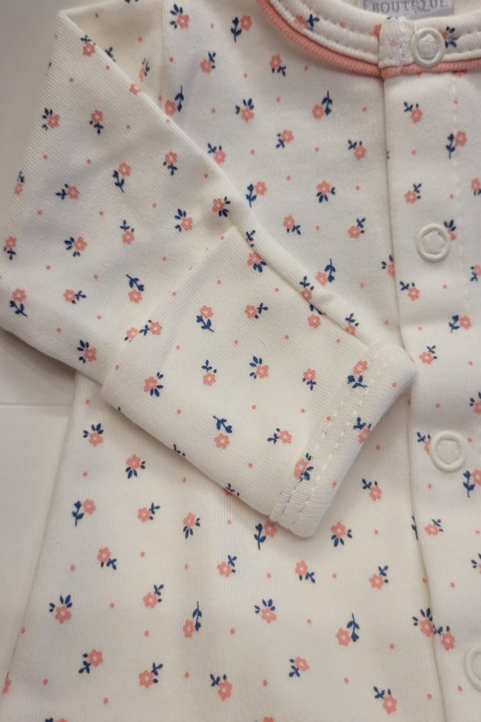 Macacão para Bebê Prematuro em Algodão Egípcio Estampa Margaridas — foto 3
