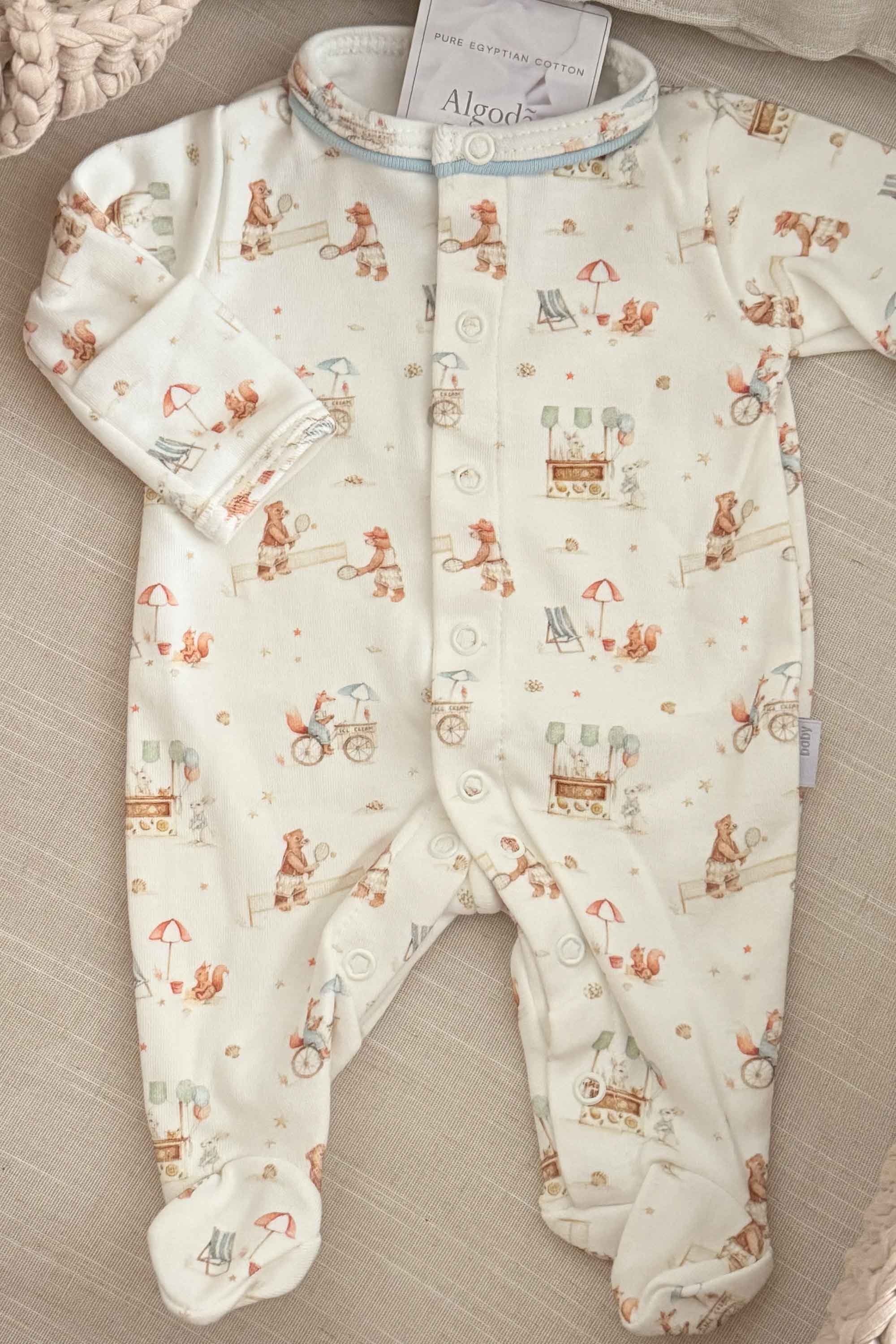 Macacão Bebê Prematuro Estampa Circo Algodão Egípcio — foto 2
