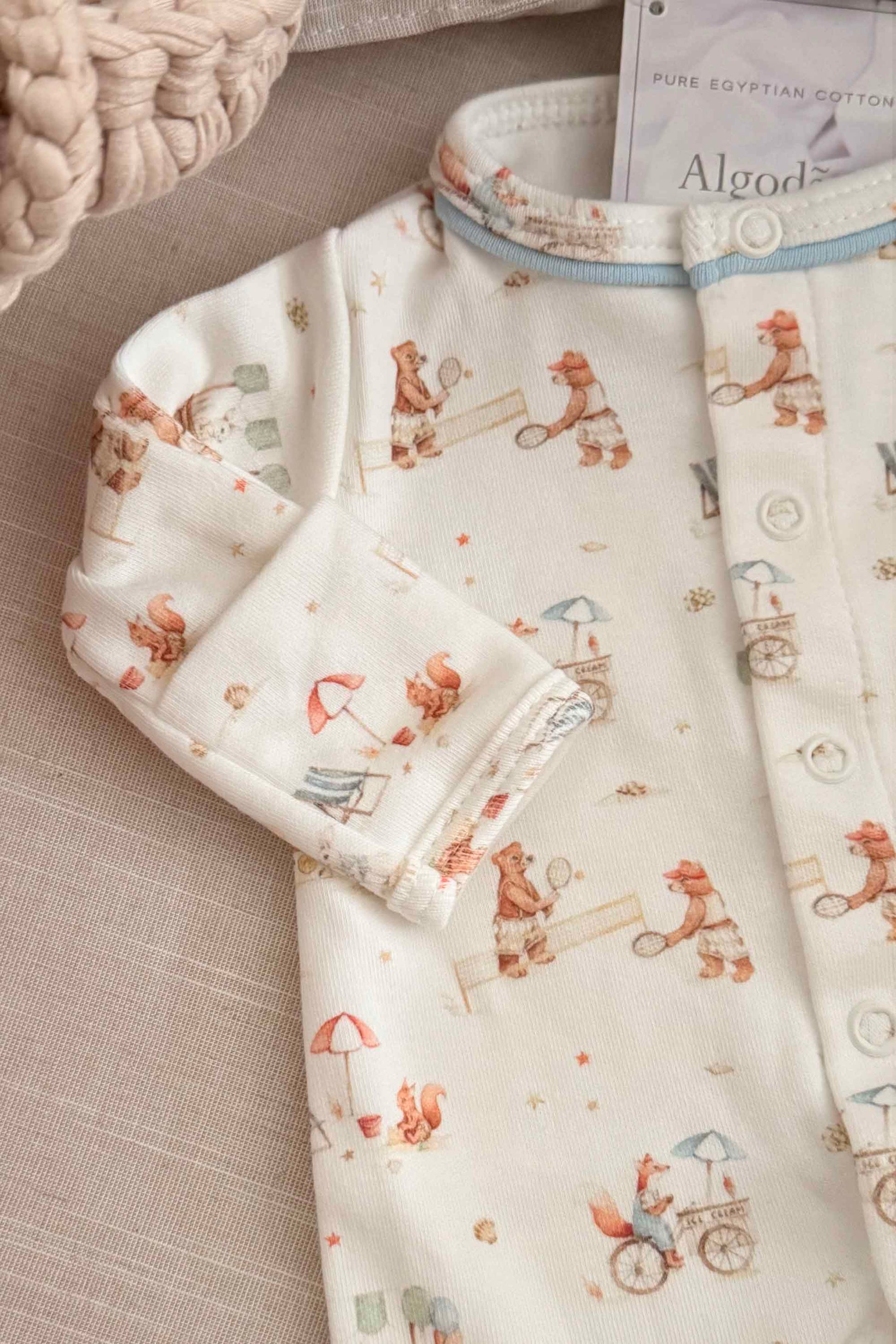 Macacão Bebê Prematuro Estampa Circo Algodão Egípcio — foto 4