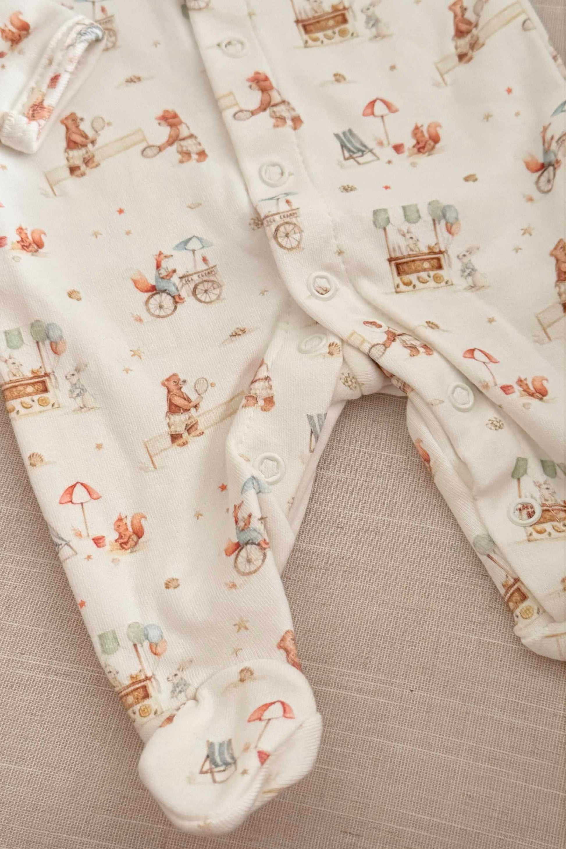 Macacão Bebê Prematuro Estampa Circo Algodão Egípcio — foto 3