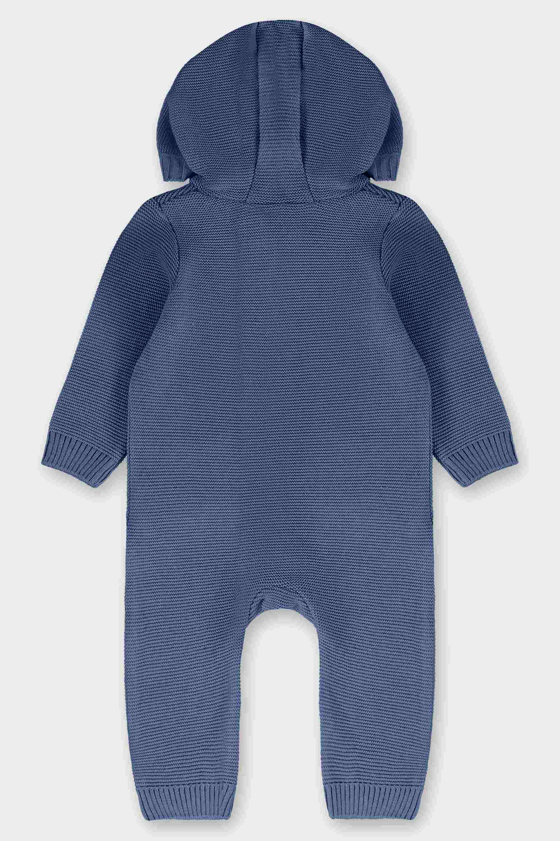 Macacão para Bebê em Tricot Azul — foto 4
