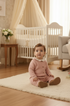 Macacão para Bebê em Tricot Rosa Antigo — foto 2