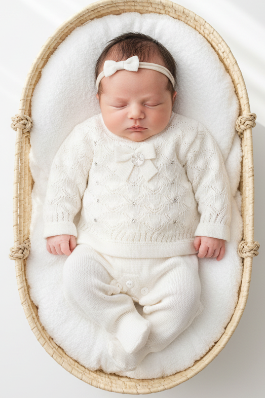 Macacão feminino para Maternidade Folhas Sofia Branco