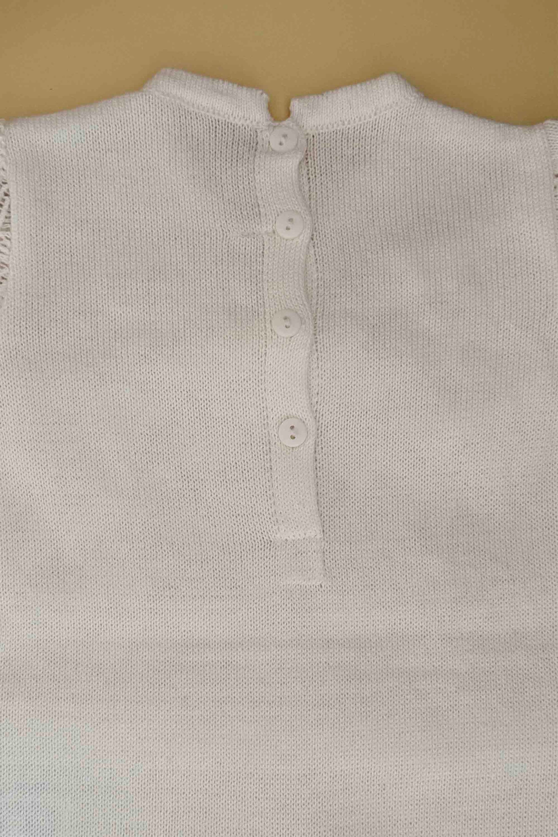 Macacão feminino para Maternidade Folhas Sofia Branco