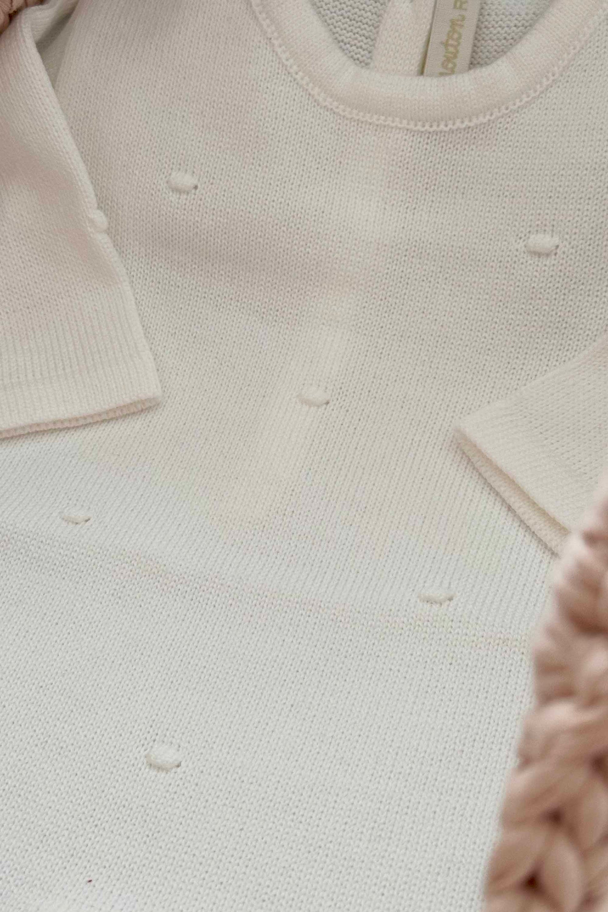 Macacão para Maternidade em Tricot Poá Branco — foto 5
