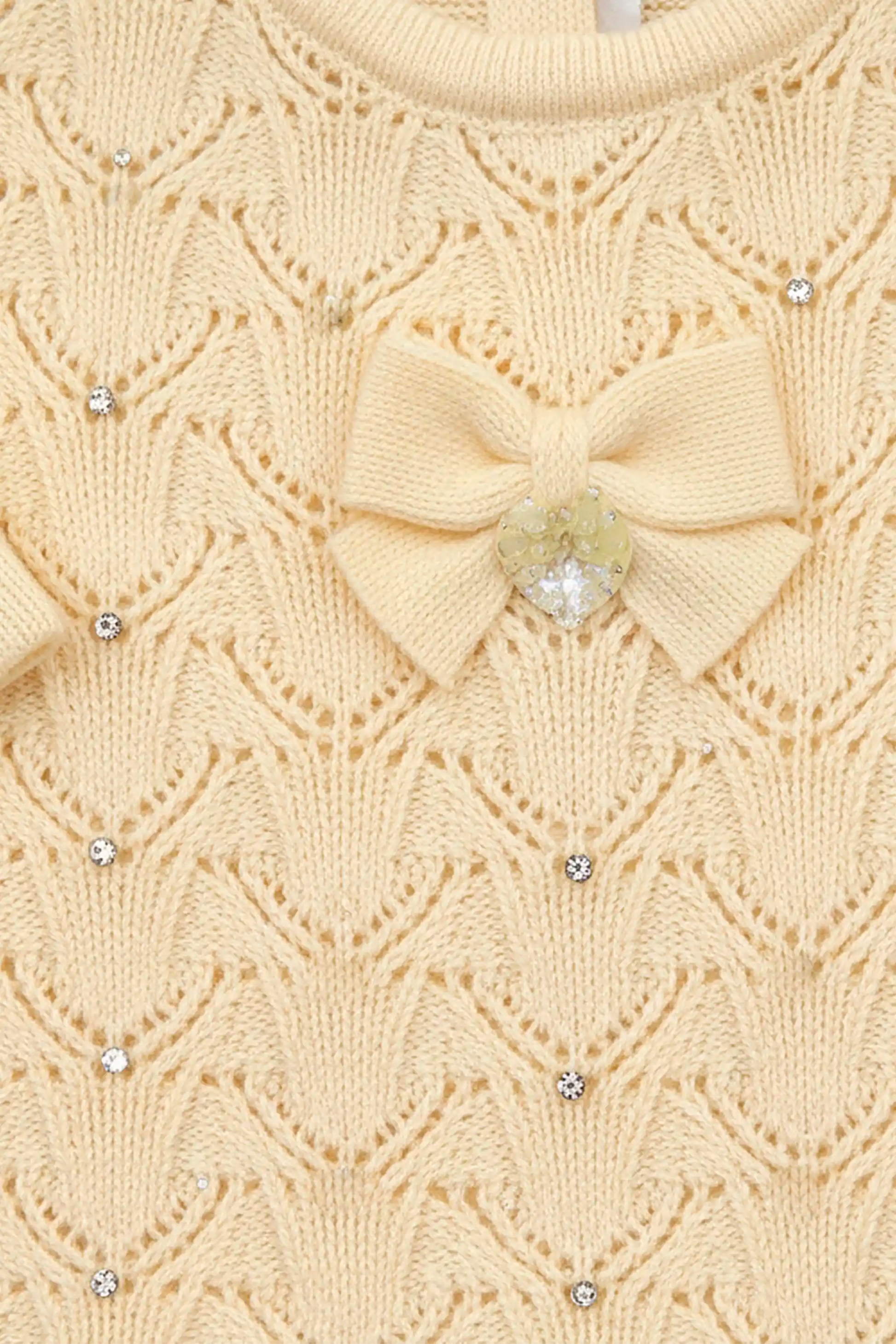 Macacão em Tricot para Maternidade Sofia Amarelo — foto 4