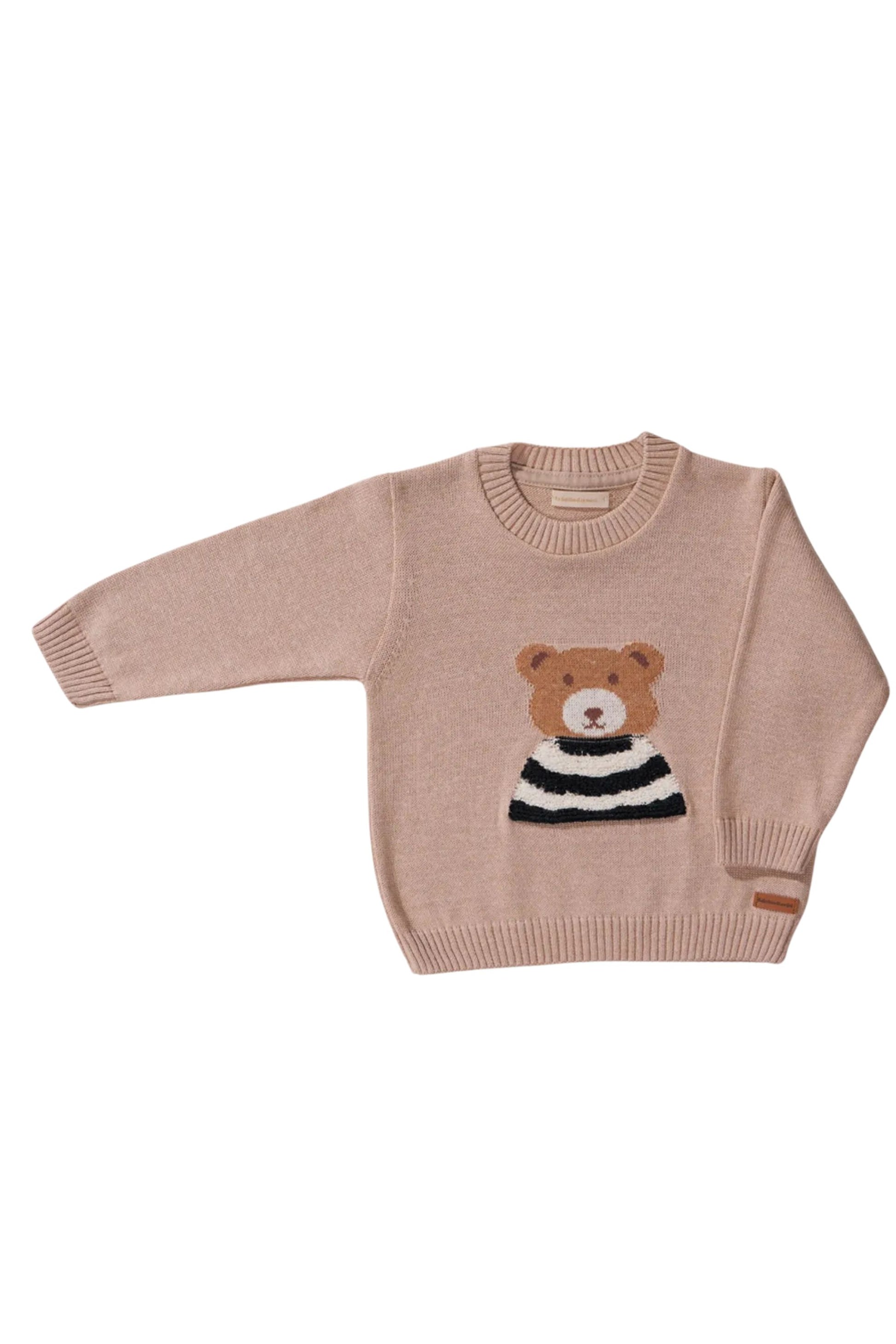Malha em Tricot Infantil Ursinho Bege para Meninos — foto 2