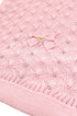 Manta em Tricot para Maternidade Folhas Sofia Rosa — foto 3