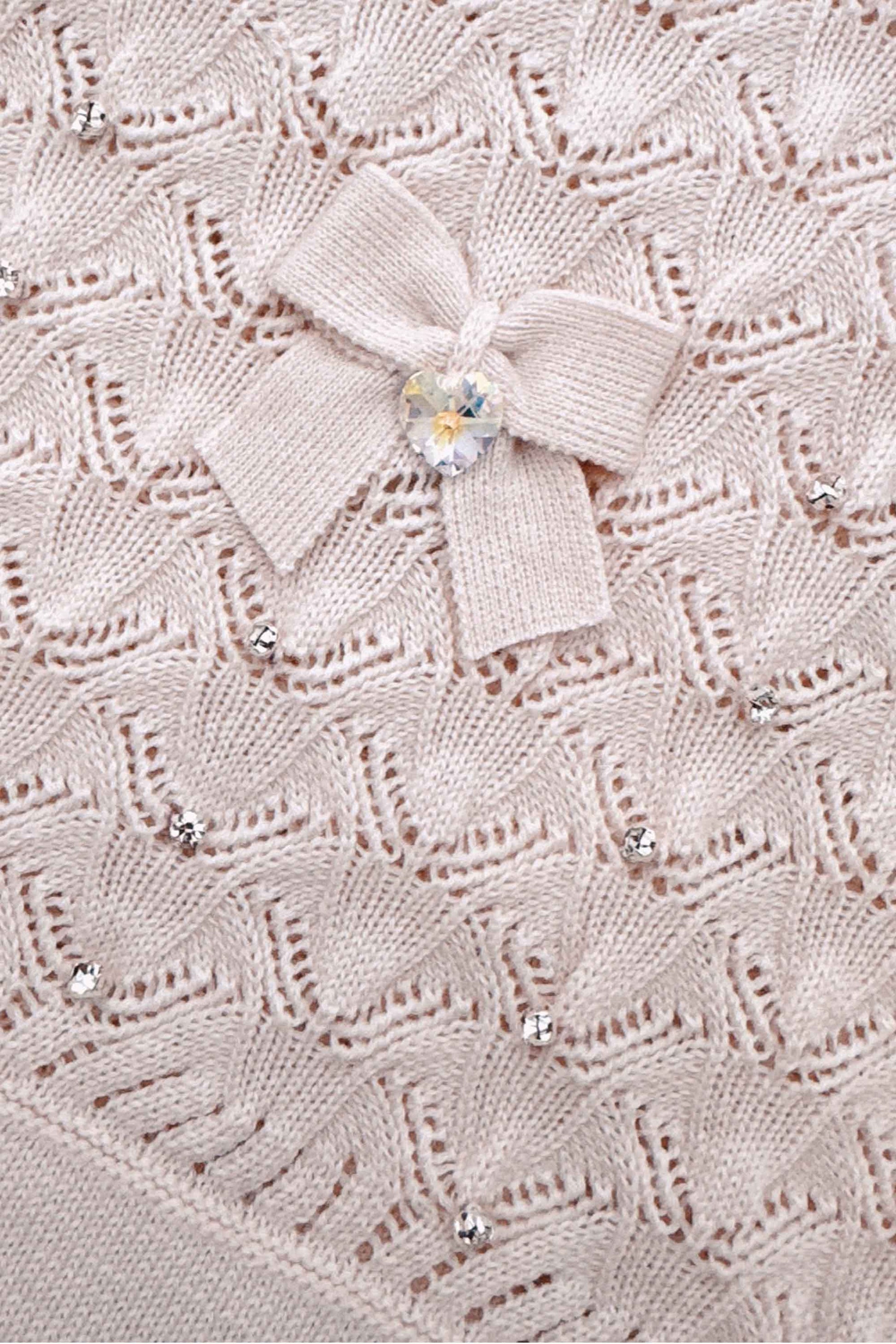 Manta em Tricot para Maternidade Folhas Sofia Rosa Algodão Doce — foto 3