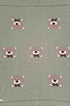 Manta em Tricô para Maternidade Urso Jacquard Verde Mescla — foto 3