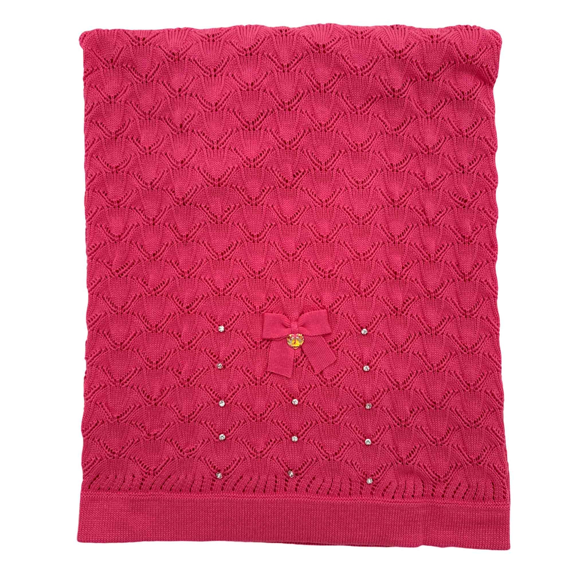Manta Bebê Estampa Folhas Sofia Pink — foto 1