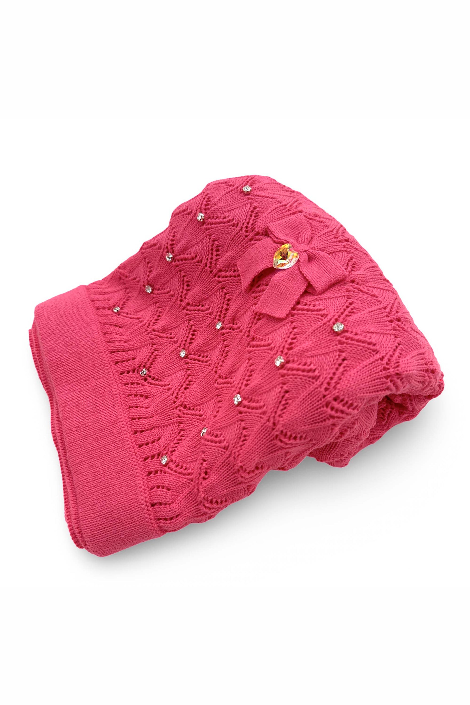 Manta Bebê Estampa Folhas Sofia Pink — foto 2