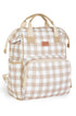 Mochila Multifuncional Maternidade Vichy Bege — foto 1