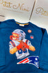 Moletom NFL Infantil Patriots Azul Marinho com Estampa de Ursinho — foto 4