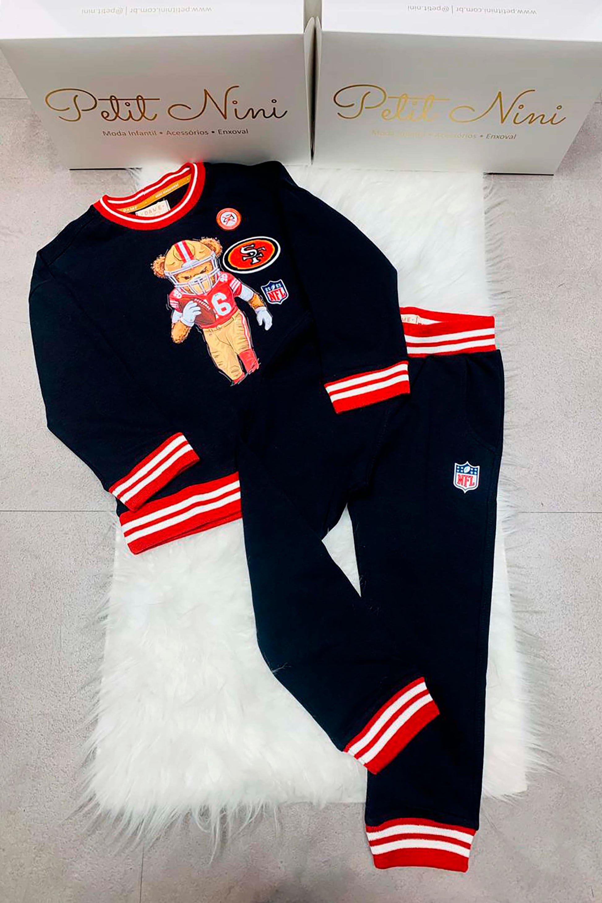 Calça Moletom Preta NFL SF-49ers — foto 4