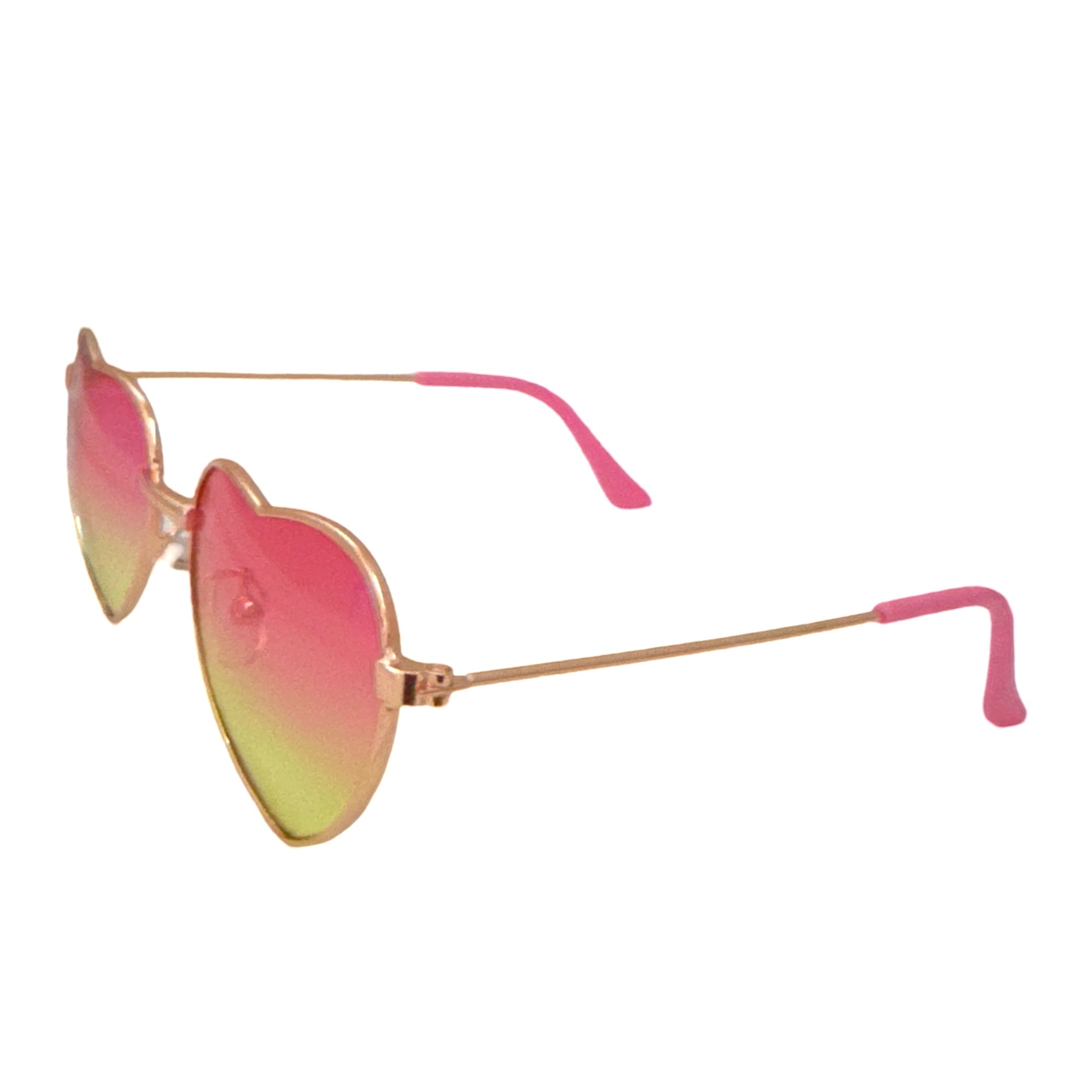 Óculos Aviador Formato Coração Rosa — foto 1