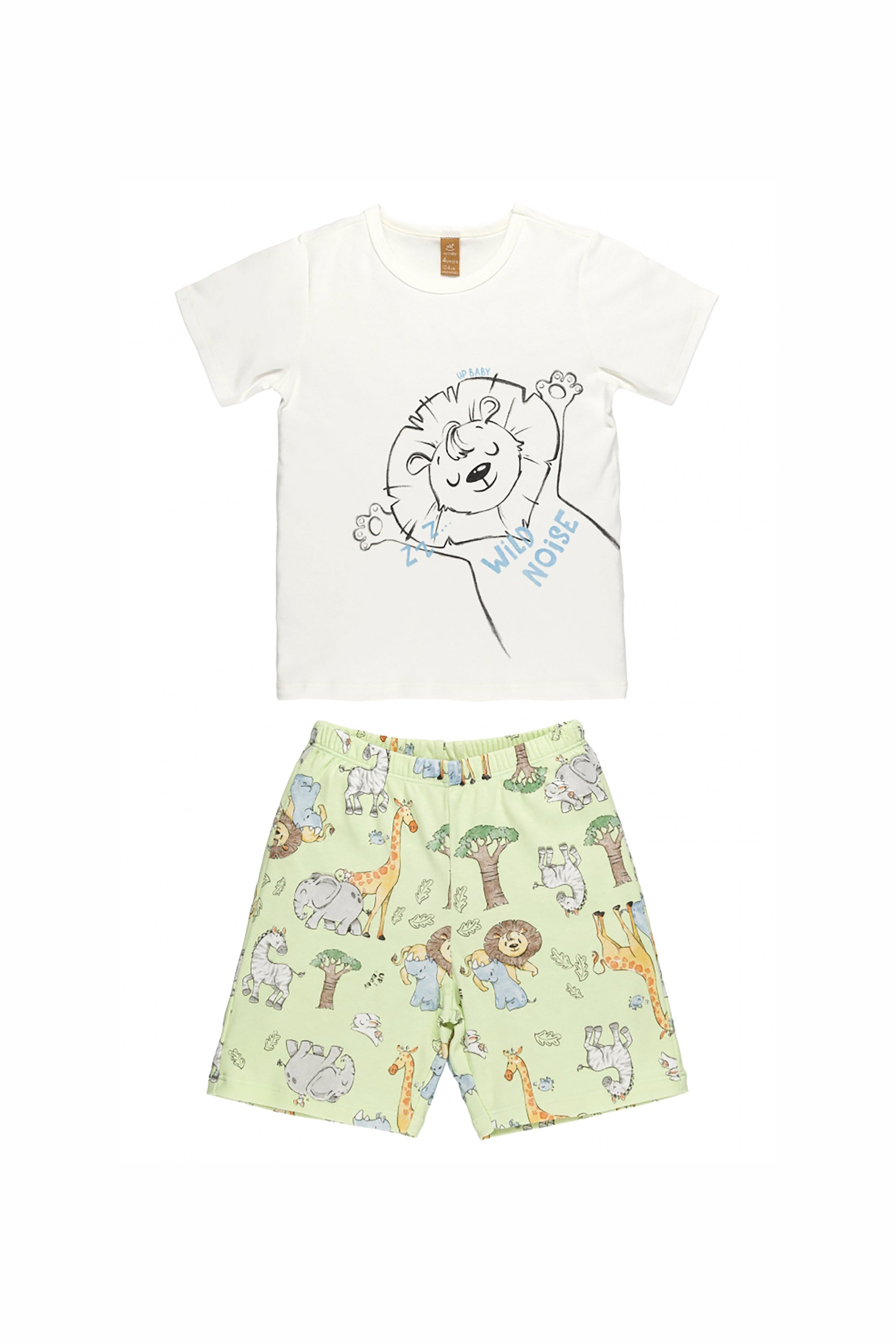 Pijama Infantil Masculino com Estampa Safari — foto 1