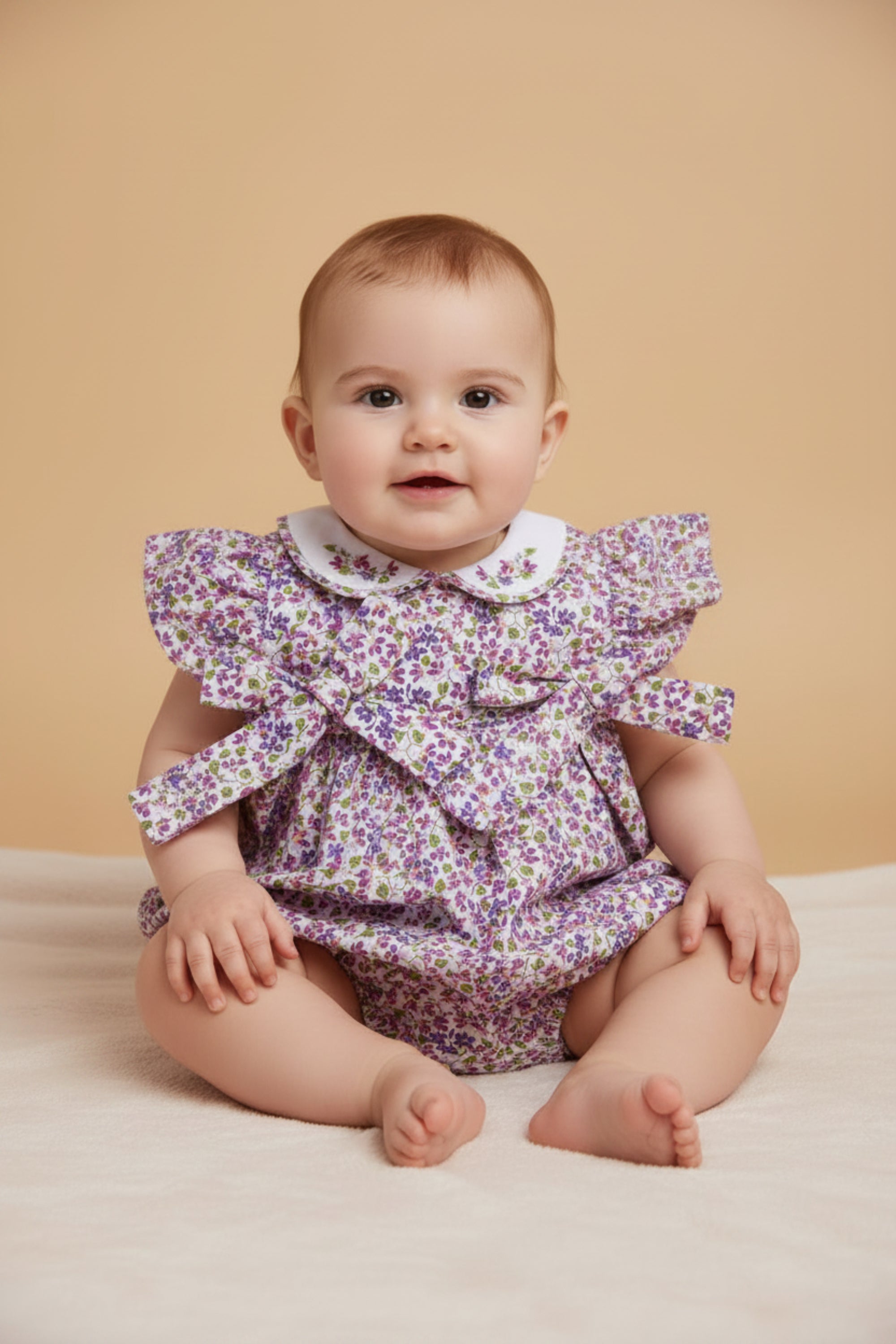 Romper Floral Liberty Exclusivo Petit Nini para Bebê — foto 1