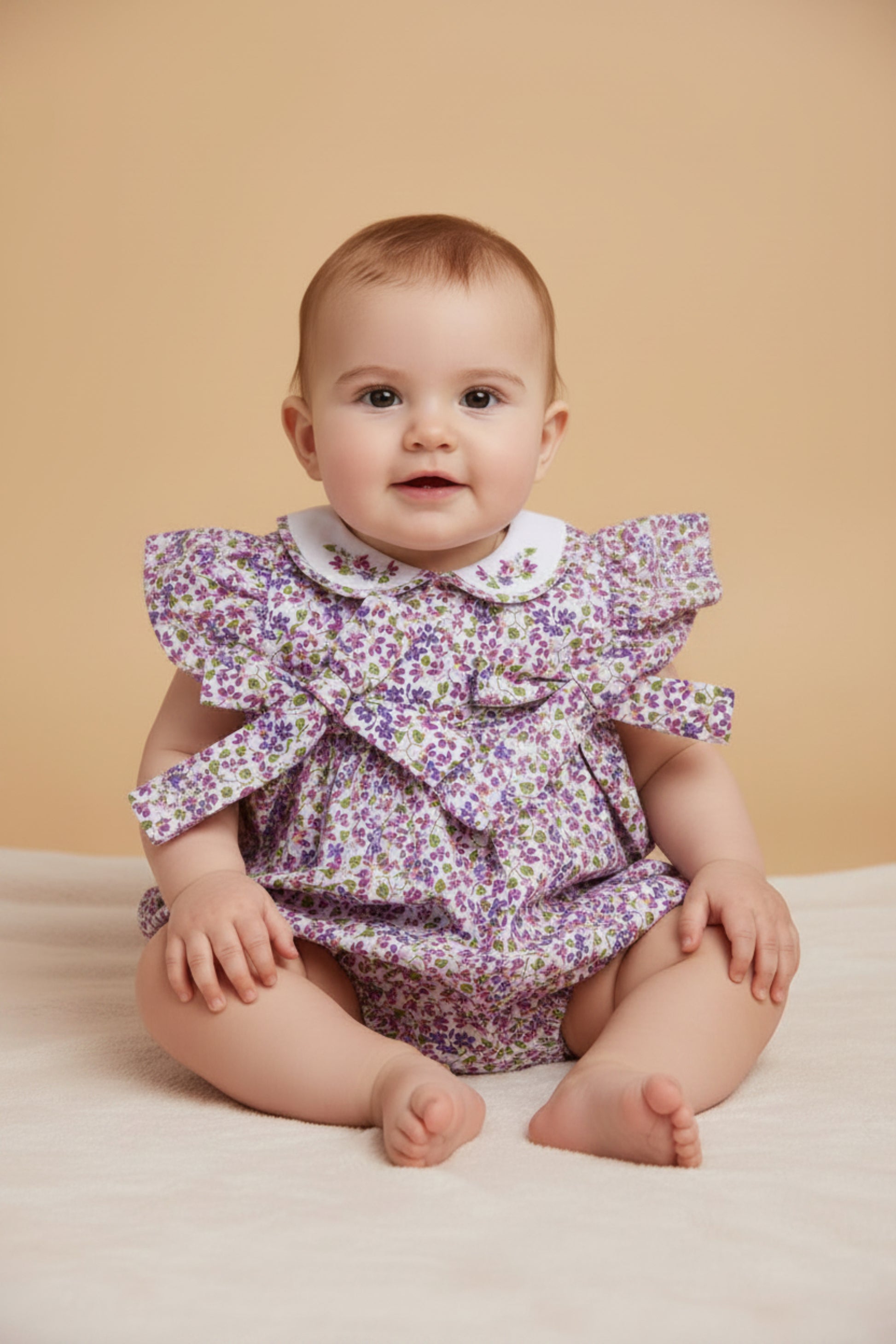 Romper Floral Liberty Exclusivo Petit Nini para Bebê — foto 1