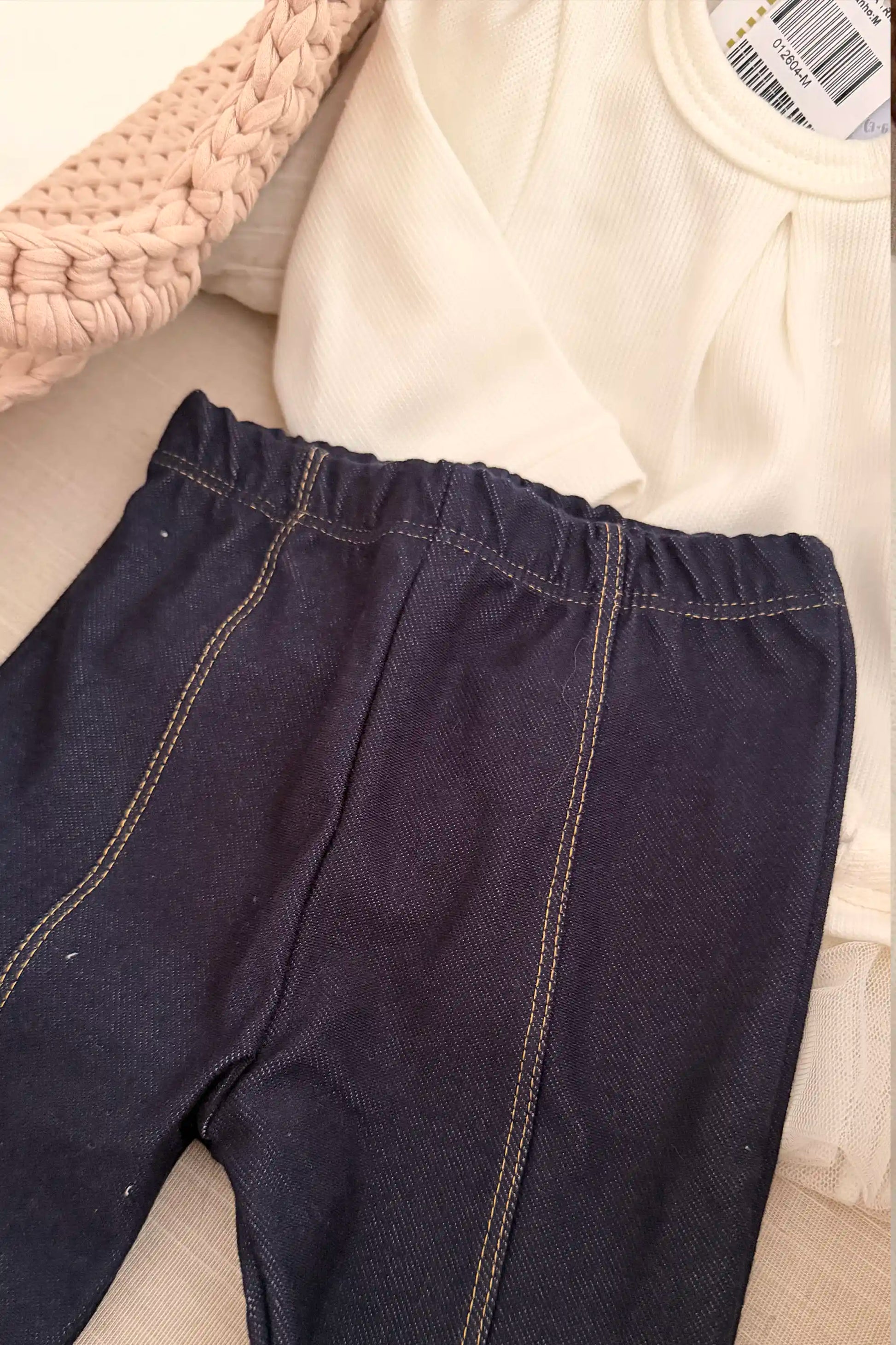 Conjunto Bebê Menina Tricotado com Tule — foto 4