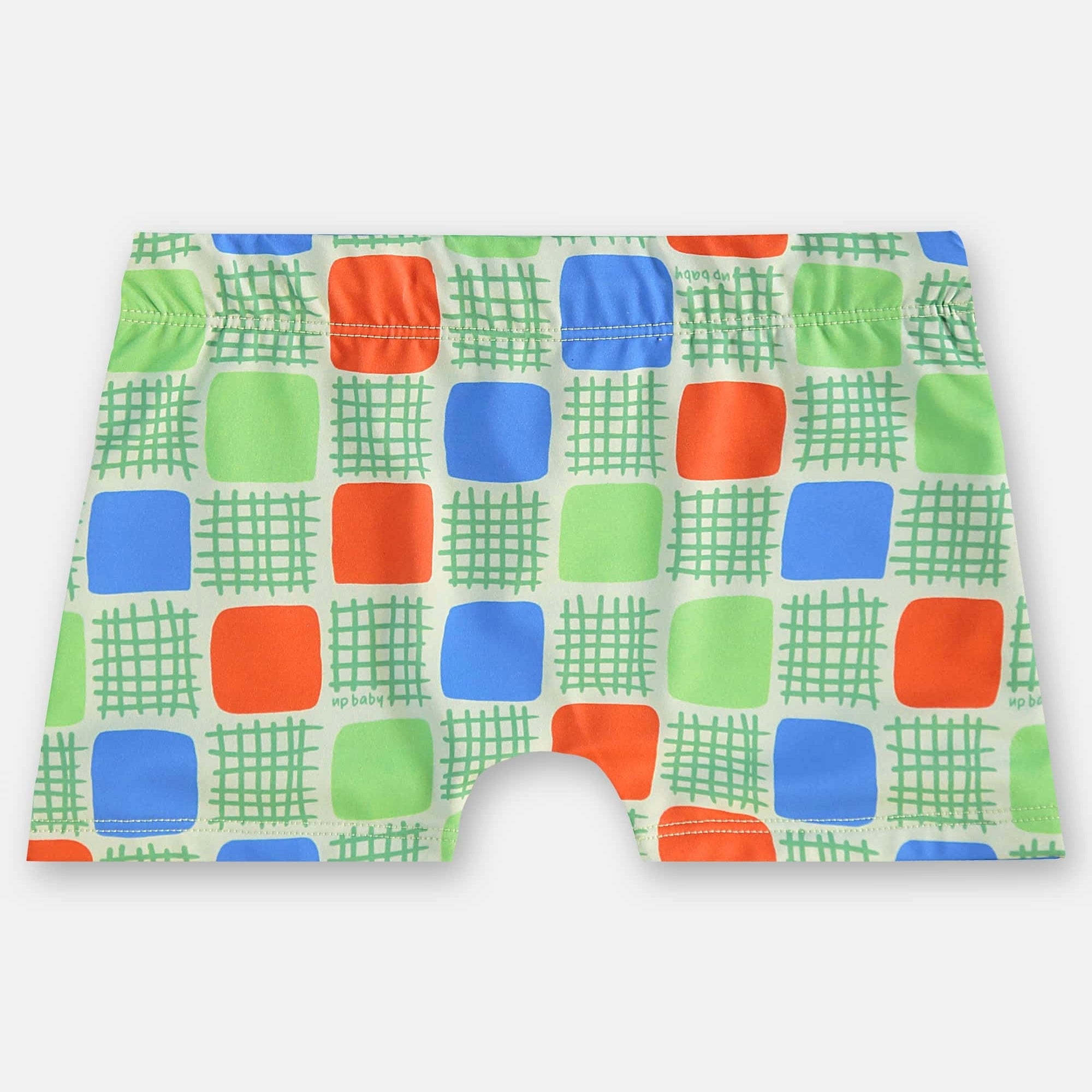 Sunga Boxer Infantil Geométrica Verde — foto 1
