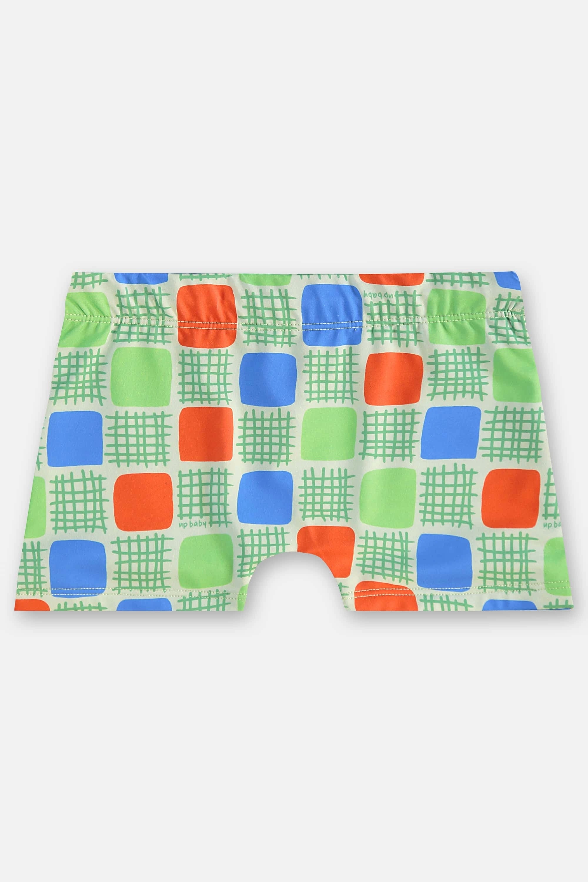 Sunga Boxer Infantil Geométrica Verde — foto 1