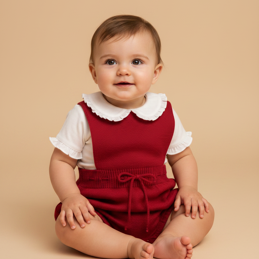 Romper em Tricot Basic Vermelho