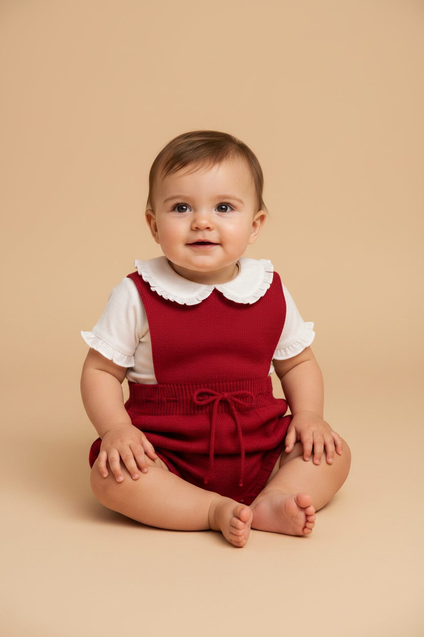 Romper em Tricot Basic Vermelho