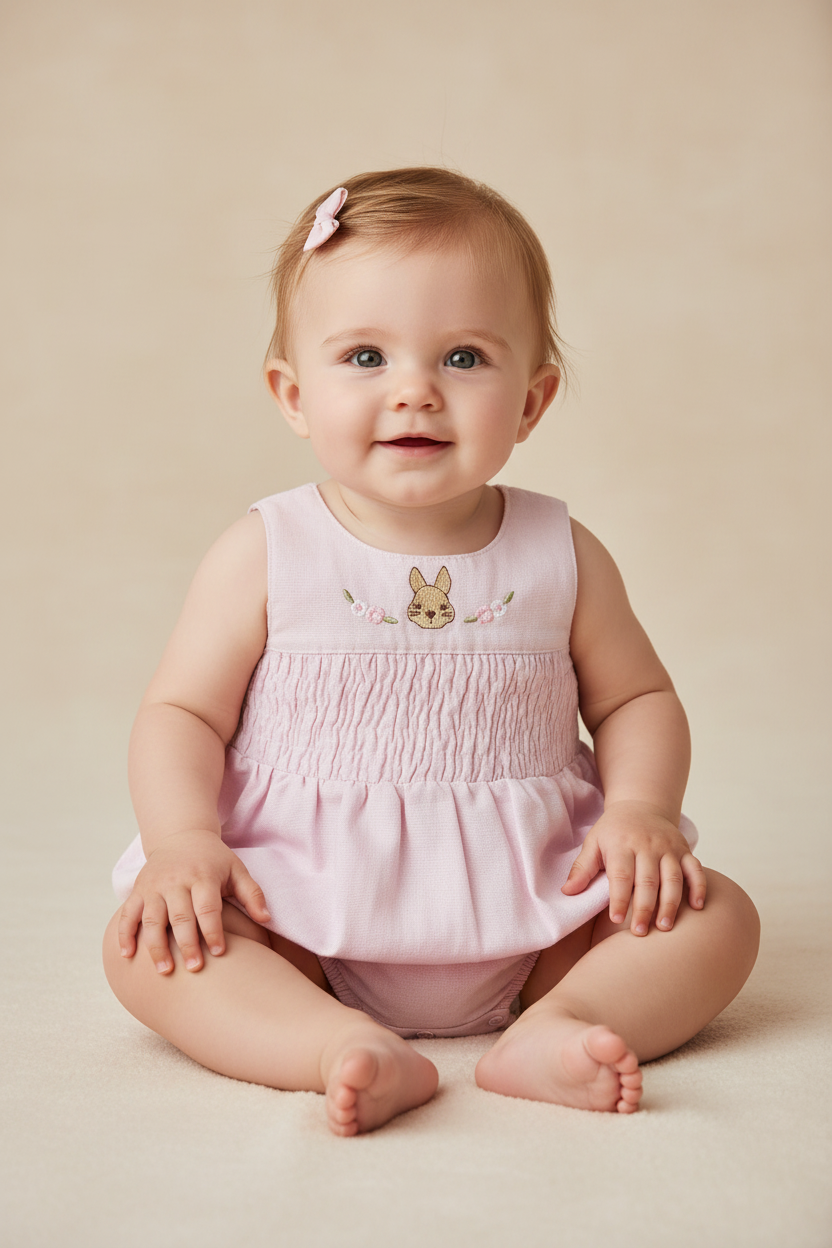 Romper para Bebê Menina Estampa Coelhinha — foto 1