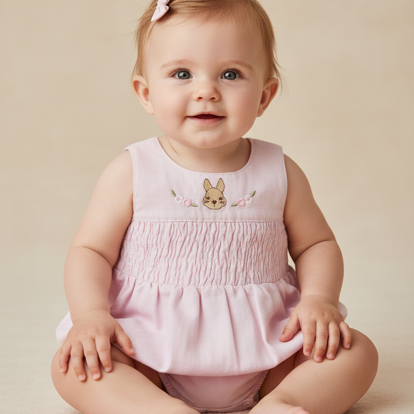 Romper para Bebê Menina Estampa Coelhinha — foto 1