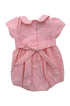 Romper Infantil de Linho Rosa com Bordados e Renda — foto 2