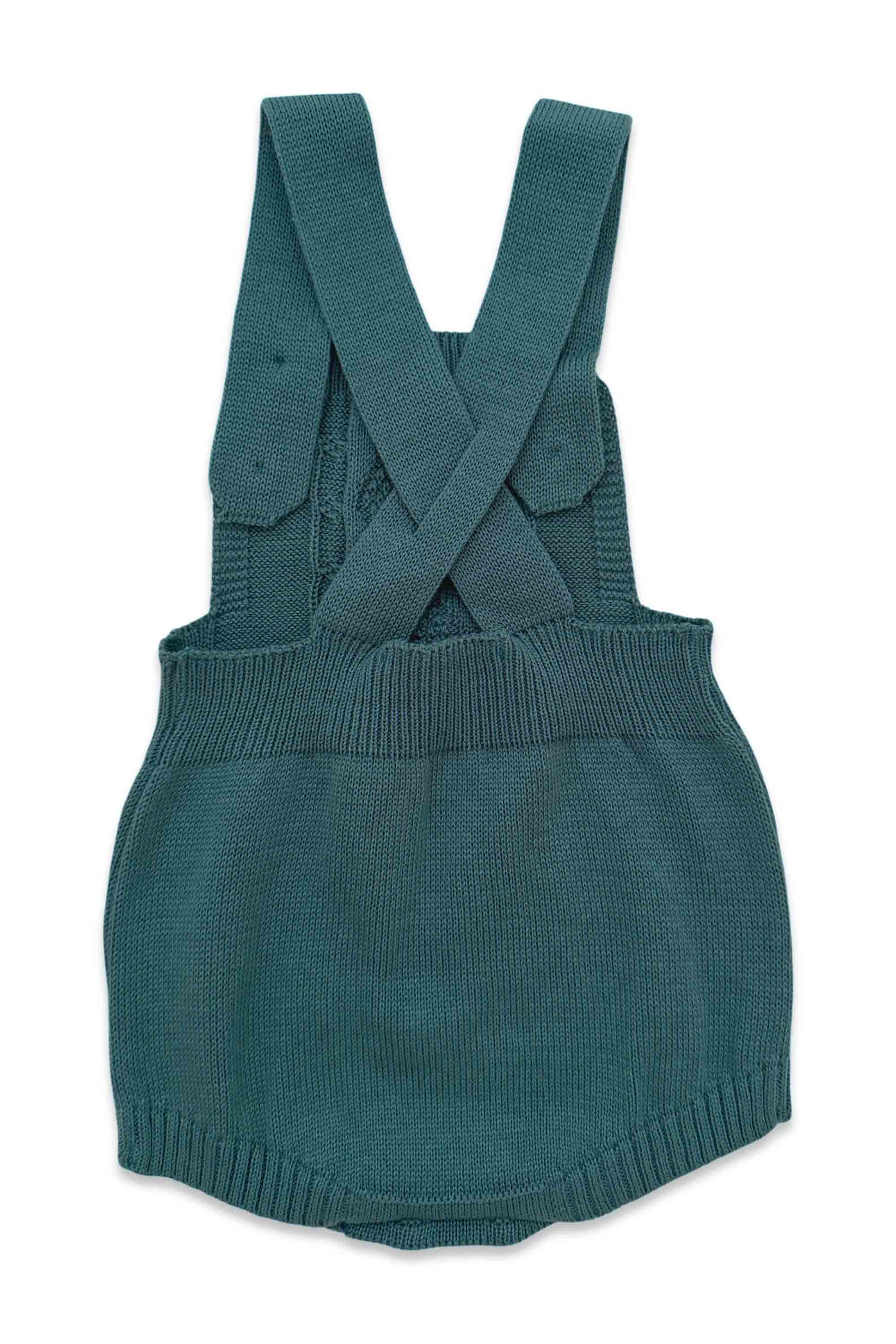 Romper em Tricô para Bebê Verde — foto 3