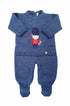 Macacão Maternidade Tricot Henry Soldadinho Índigo — foto 2